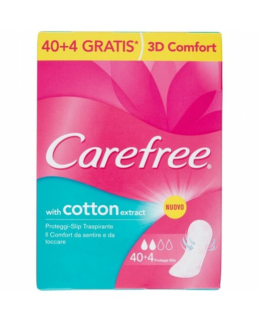 Carefree Proteggi Slip Cotton Extract 44 Pezzi Acquisti Online Su Ebay