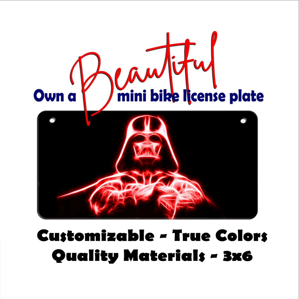 License Plate Frame Star Wars Star Wars Empire Darth Vader