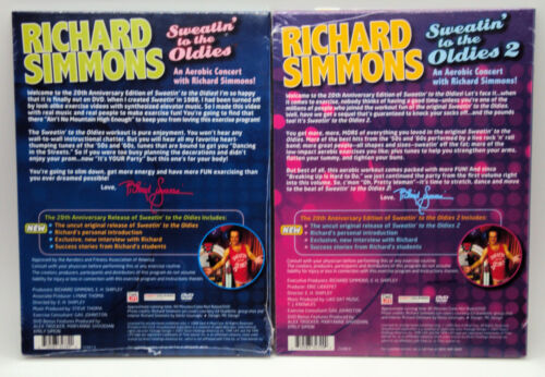 RICHARD SIMMONS LOVE YOURSELF & WIN Sweatin' To The Oldies 1 2 3 4 New DVDs + 5 - Imagen 5 de 9