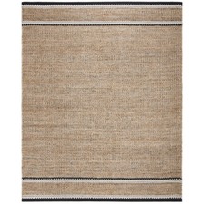 SAFAVIEH Natural Fiber NF874B Natural / Black Rug