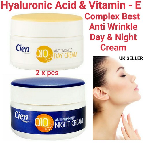 Anti-Wrinkle Cien Q10 Day &amp;amp;amp;amp; Night Cream With Pure Hyaluronic Acid &amp;amp;amp;amp; vitamin-E