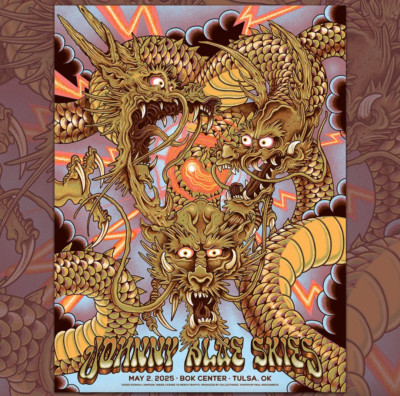 Tulsa Simpson AUTHENTIC Johnny Blue Skies Poster Sturgill Simpson Tulsa May 2 2025 AP ...