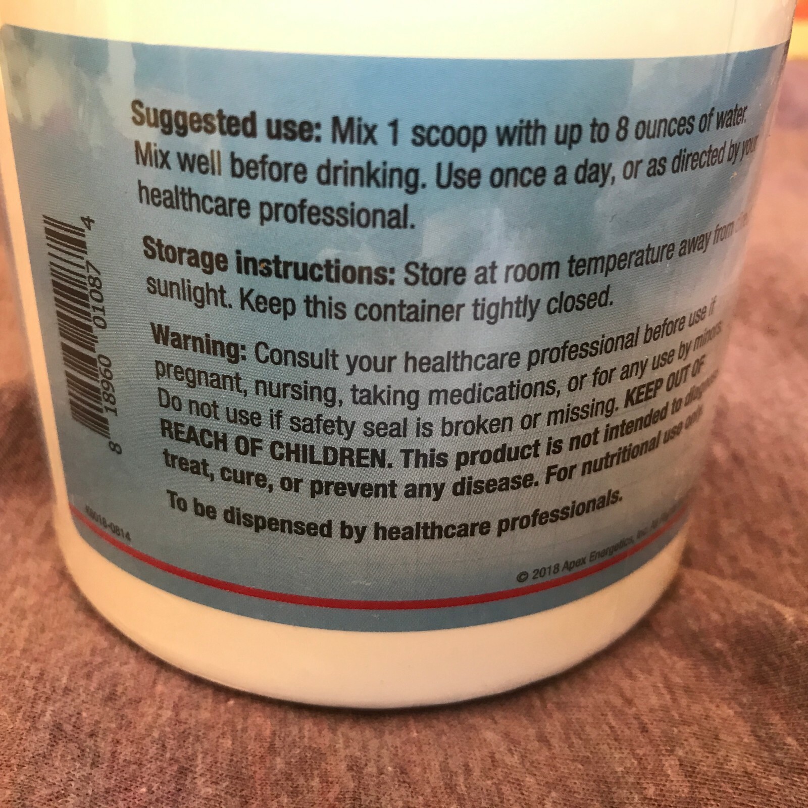 Repairvite K-60 by Apex Energetics - 173.7g New and Sealed! Best by 08/27