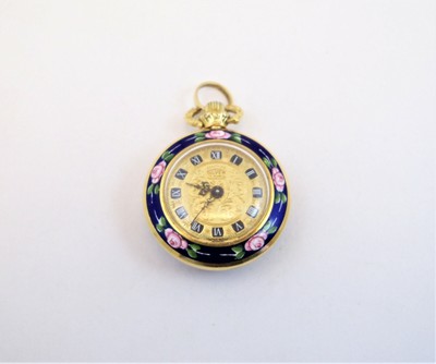 OROLOGIO CIONDOLO DONNA ORO 18 KT SMALTO CON MINIATURA WATCH CHARM GOLD |  eBay