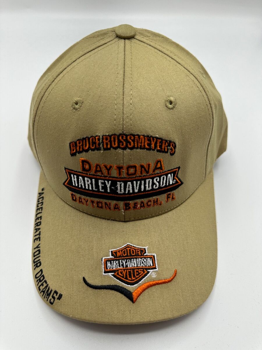 ★HARLEY-DAVIDSON★VOLUME LOGO BALL CAP Harley Davidson Logo Brown Graphic Adjustable Baseball Hat