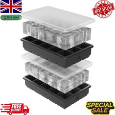 Oliver's Kitchen &reg; Ice Cube Tray Set with Stackable Lids - 15 Cubes Set of 2