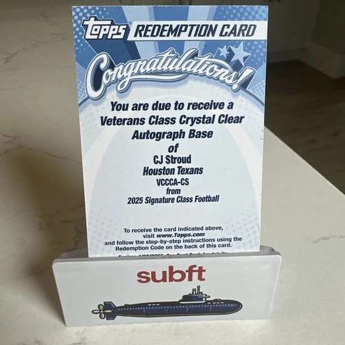 2025 Topps CJ Stroud Red (Raw)