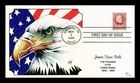 US COVER JAMES KNOX POLK 11TH PRESIDENT FDC HAND PAINTED LIMITED EDITION 4 OF 12