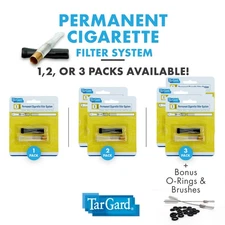 TarGard Cleanable Reusable Cigarette Filter, Smoking Holder, Pipe Tar Block