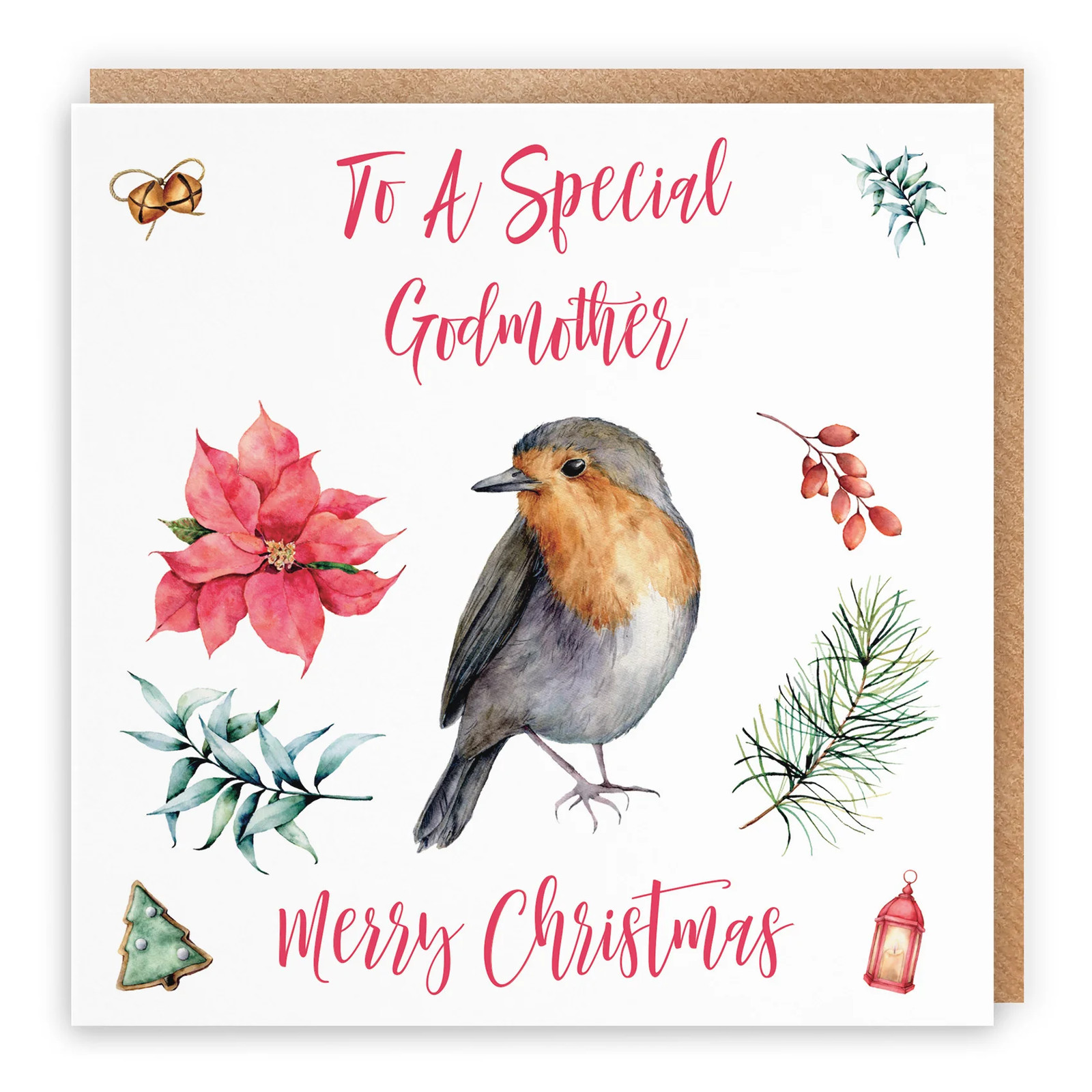 Godmother Festive Christmas Card