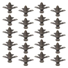 Gambe scatola in lega di zinco stile vintage 20 pezzi per portagioie in legno piedi