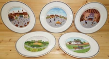 Villeroy & Boch Naif (5) Salad Plates, 8 1/4"    (S21)