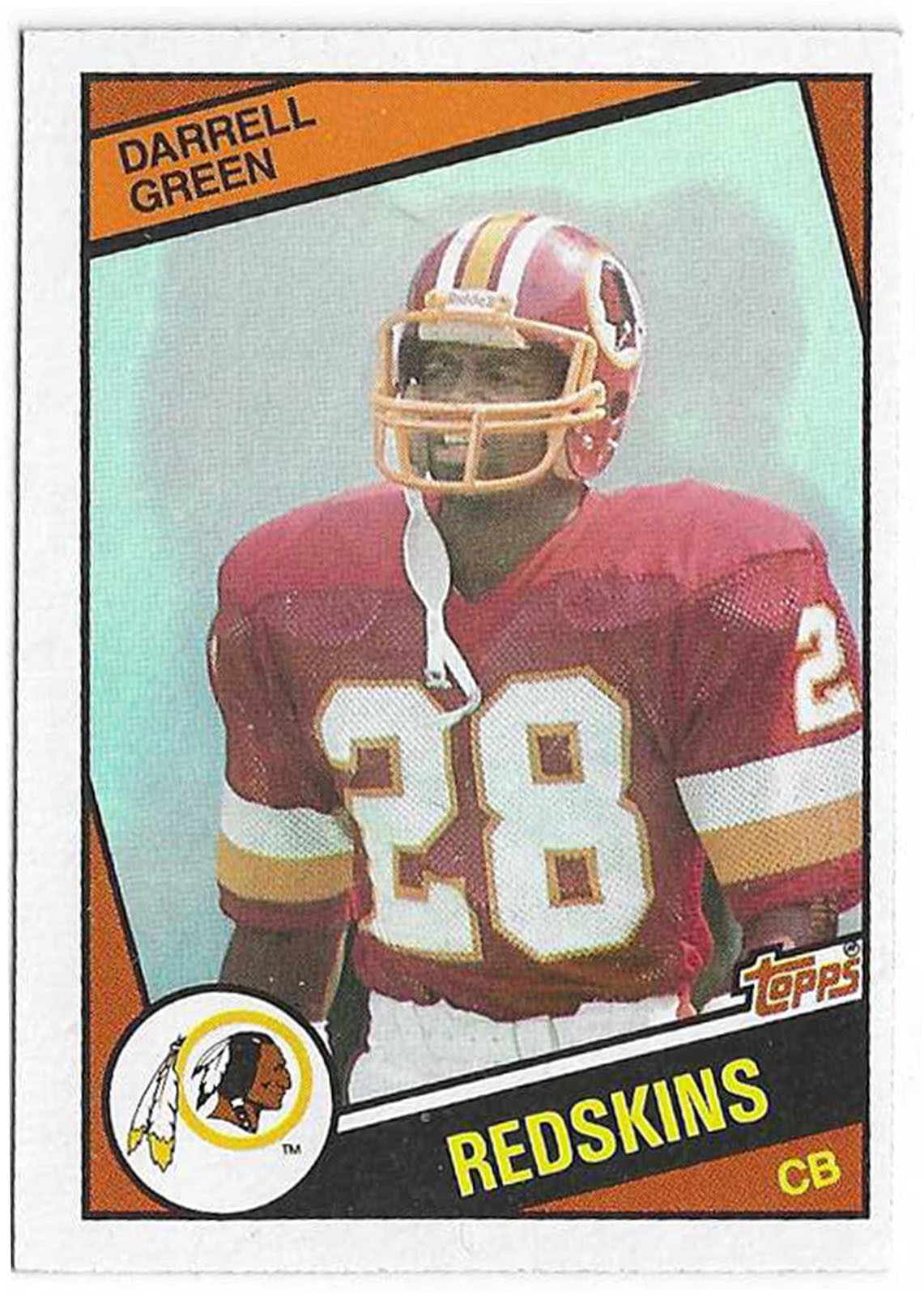 1984 Topps NFL Darrell Green #380 Redskins Rookie HOF