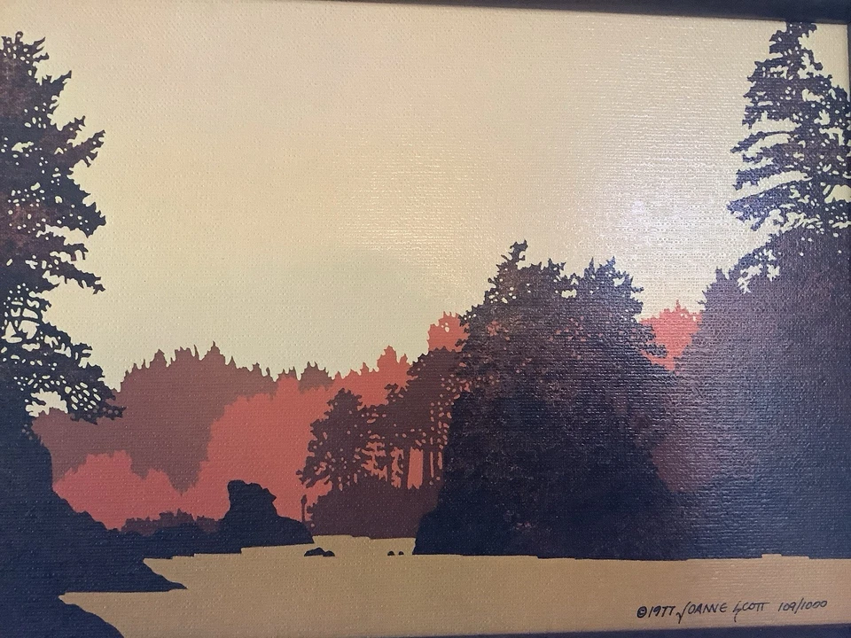 Litografía MCM Joanne Scott Pintura Edición Limitada Foto 4 de 4