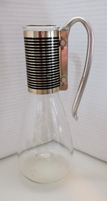 VTG PYREX Atomic Starburst Glass Coffee Carafe, Pitcher  NO LID - MCM 1960s