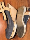 Calvin Klein Jeans Women’s Blue/Beige Denim Ankle Strap Ballet Flats 8 — photo 4