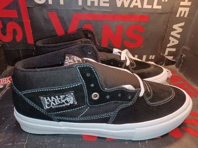 Vans Men's 9 Skate Half Cab Classic Black/White Canvas Suede  VN0A5FCDY28