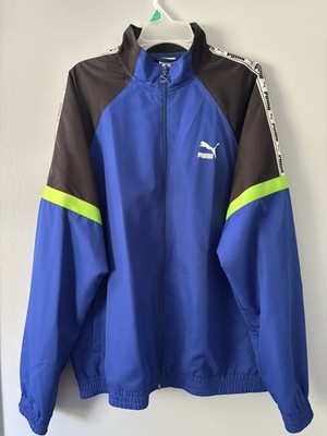 PUMA Track Jacket- Size L Blue/green And Black