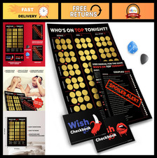 Scratch Off Poster for Couples - Romantic Date Ideas & Fun Bedroom Adventures