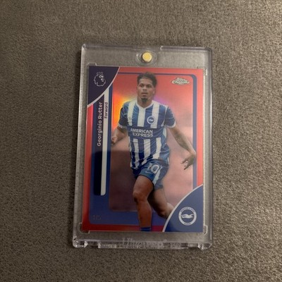 2026 Topps Chrome Premier League Georginio Rutter Red /5 Brighton & Hove Albion