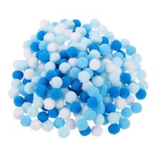 Pom Felt Balls Fabric 1.3cm 13mm Blue White for Craft Project DIY 300 Pcs