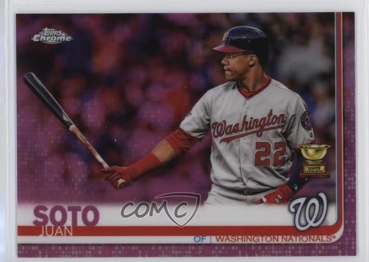2019 Topps Chrome Pink Refractor Juan Soto #155 e7b