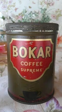 Vintage BOKAR Coffee Supreme Tin – A&P – Great Atlantic & Pacific Tea Company