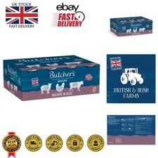 Gourmet Jelly Dog Food - 12 x 400g Packs, Delicious & Digestible Liver Recipe 3.54 per kilo