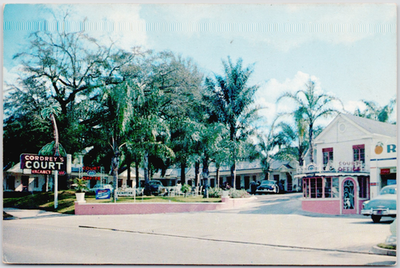 #ad Cordreys Court Ocala Florida 1960s Vintage Postcard $3.86