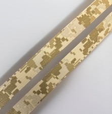 .75" Nylon Webbing Digital Desert Camo 17337 Two Side Pattern 2 Yds USA