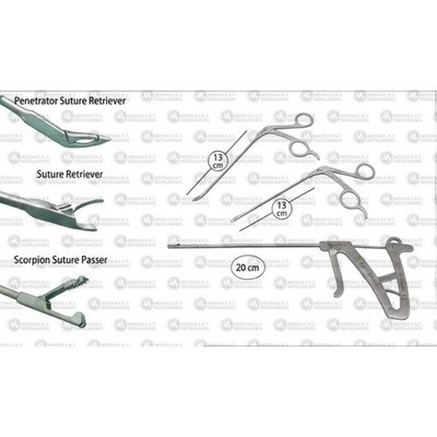 Arthroscopy Scorpion Suture Passer & Penetrator + Suture Retriever, Orthopedic I