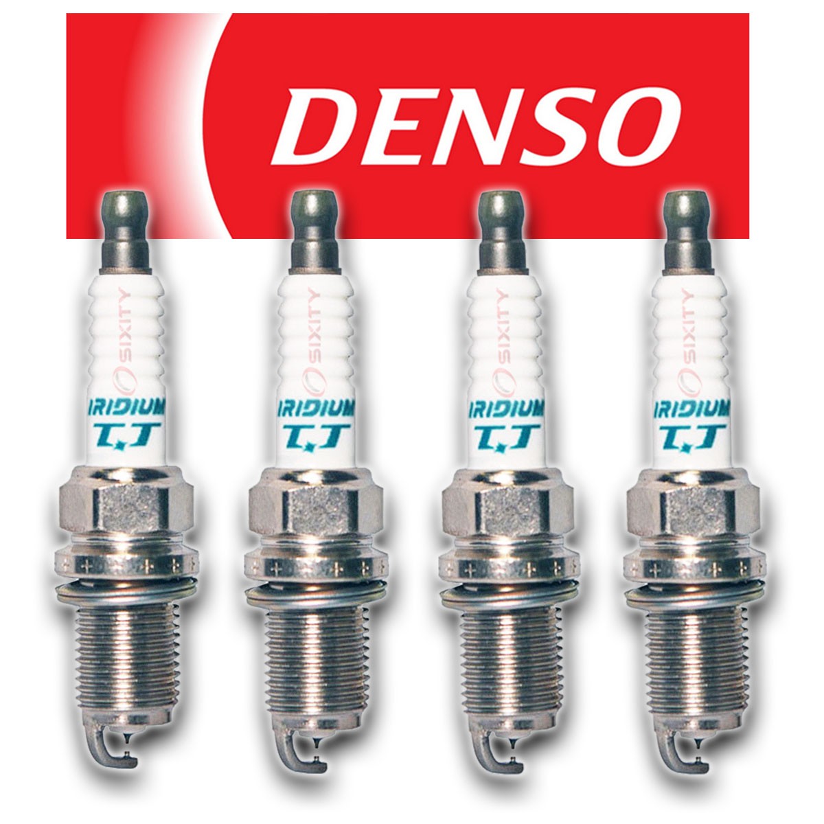 Set of 4 Genuine Iridium Spark Plug Denso 4702 For Various Vehicles 1991-2015