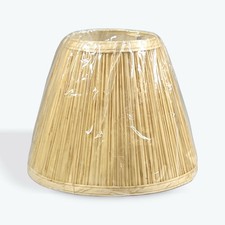 Classic Beige Tan Empire Lamp Shade Pleated 5.5"x10"x8"