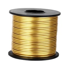 Aluminum Wire for Craft, 95 Feet 2mm Bendable Flexible Aluminum 14 Gauge Gold