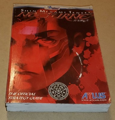 Shin Megami Tensei: Nocturne Strategy Guide W/ Poster & Bookmarks Atlus GUC