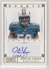 2012 National Treasures Century Gold Signatures 28/49 Olivier Vernon Auto a8r