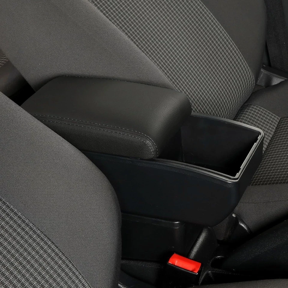 Caja reposabrazos de consola para Chevy Chevrolet Aveo 2012-2017 con 3 espacios de almacenamiento Foto 3 de 4