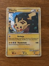 Pikachu HGSS03 Holo Bleed + Swirl Pokemon TCG: 2010 HGSS Black Star Promo LP