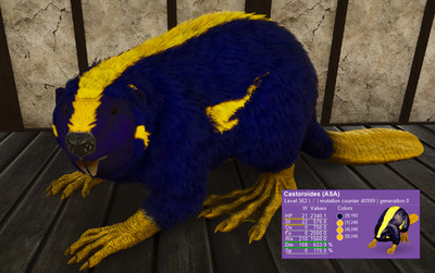 ARK Survival Ascended PvE * TOP STATS * Castoroides | Beaver 633% MD 1560W
