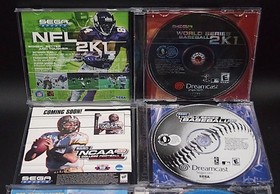 Sega Dreamcast Sports Lot NBA 2K NHL 2K WSB 2K1 2K2 4 Games