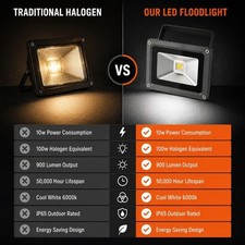 Led Foodlight COB 10W Spotlight Outdoor Lighting AC 90-277v DC 12v Cool Light
