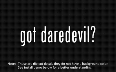 (2x) got daredevil? Sticker Die Cut Decal vinyl