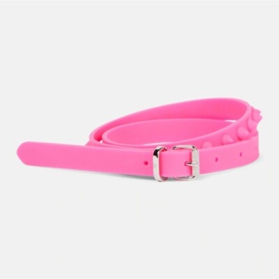 Christian Louboutin Loubi Spike Rubber Belt in Fluorescent  display picture 3