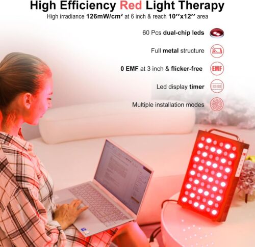 BONTANNY Red Light Lamp Panel Device for Face/Body Red Near Infrared 660nm 850nm - Picture 7 of 12