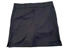 NWT Lands End Womens Skirt Skort Sz 12 Black Above Knee Active Wear Undershorts
