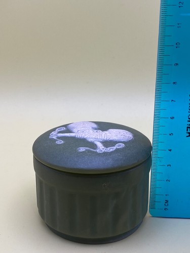 Vintage Vanity Handcrafted Māori "Kohatu" Cultured Stone Trinket Box New Zealand - 第 8/8 張圖片