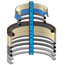 1429192 Hydraulic Cylinder Seal Kit Fits Caterpillar 236 246 248 252 262 267 277