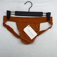 Todd Sanfield Jock Men's Small Orange Rust Solid Essential Underwear Solid NEW