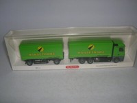 Wiking Mb Mercedes-Benz Actros WechselkofferhäNgerzug Hansetrans 1:87 H0 0573 11