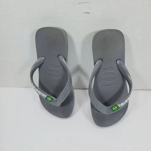 Havaianas Niños Brasil Logo Gris Chanclas/Zapatillas/Diapositiva Niños Talla 31-32 Foto 2 de 4